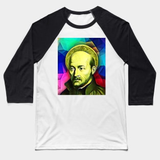 Ignatius of Loyola Colourful Portrait | Ignatius of Loyola Artwork 7 Baseball T-Shirt